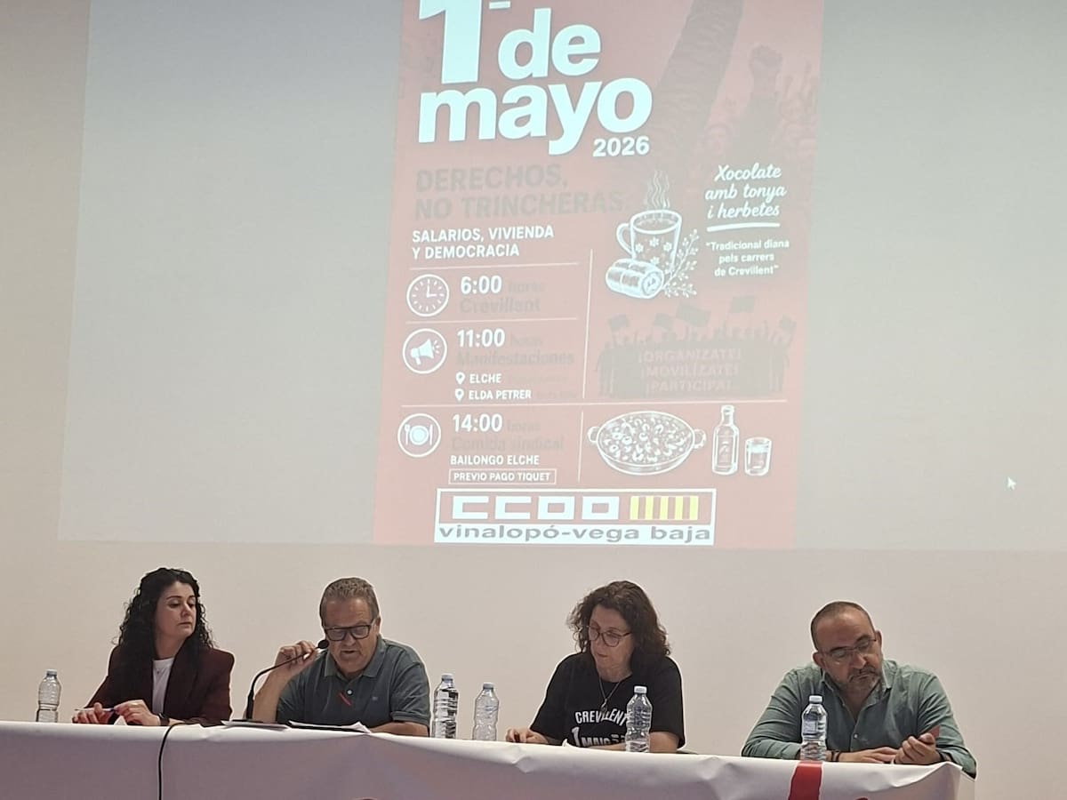 CCOO llama a llenar las calles este Primero de Mayo para reclamar más salarios, vivienda digna y una “democracia plena”
