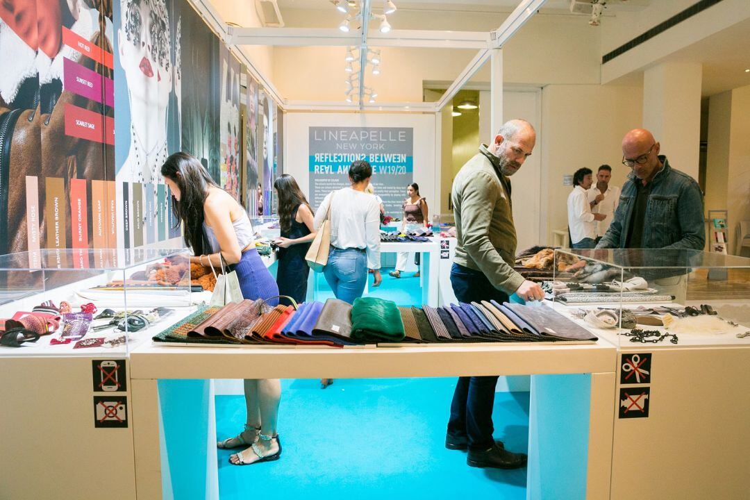 Exposición de Lineapelle en Nueva York durante la edición de 2018