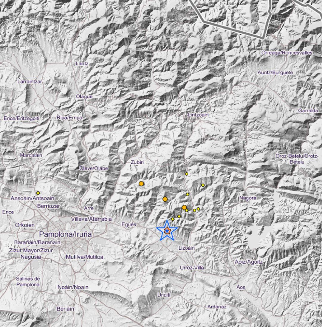 Nuevo terremoto en Navarra, de 3,1 grados y con epicentro en Lizoáin