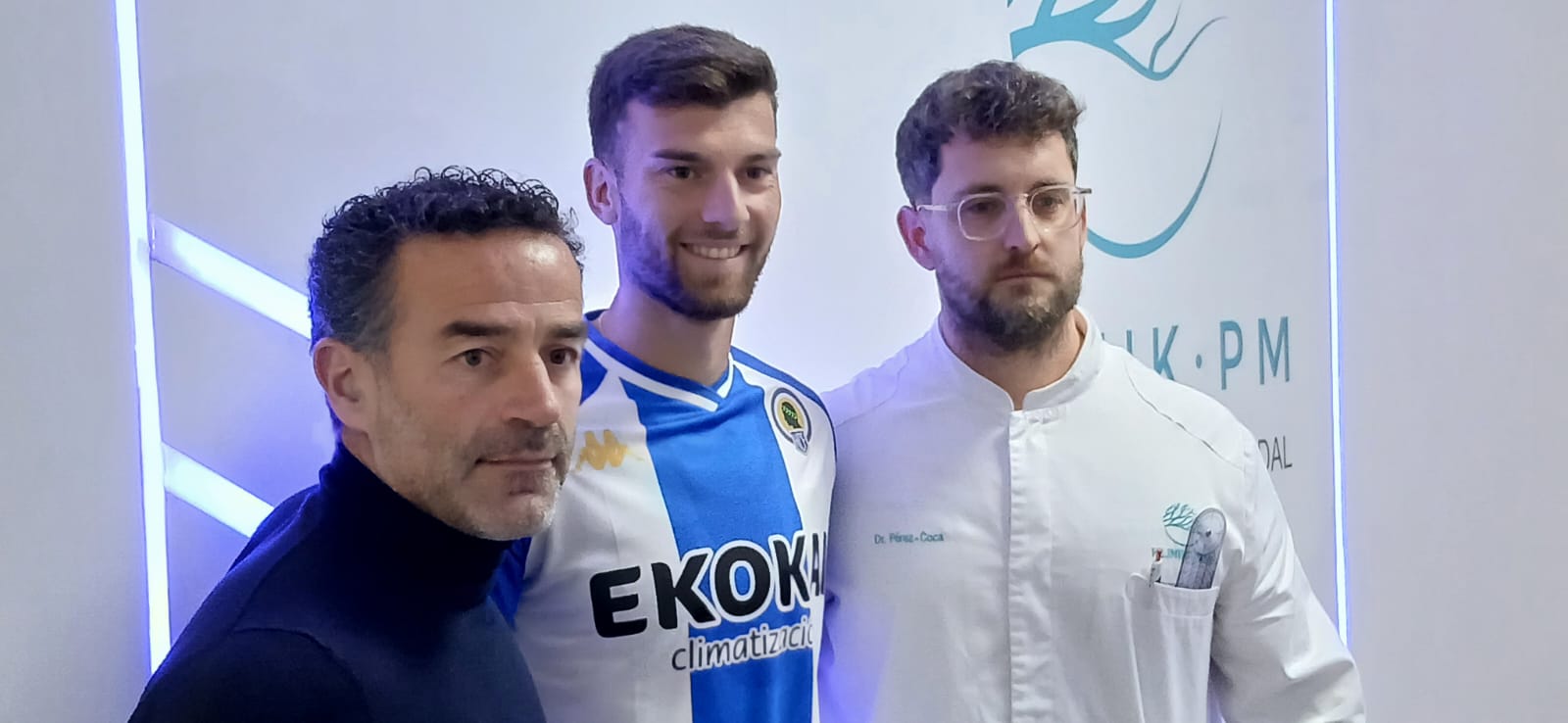 Josep Calavera, Paco Peña y el Dr. Pérez-Coca, en Klinik PM