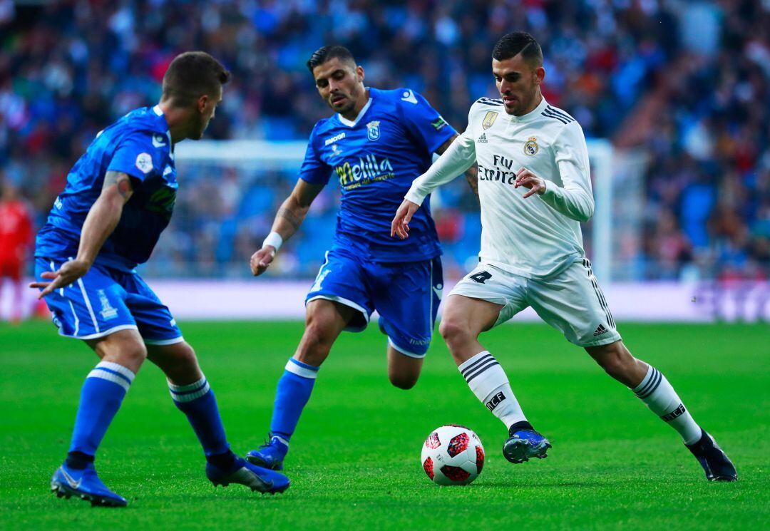 Ceballos, en una acción del partido