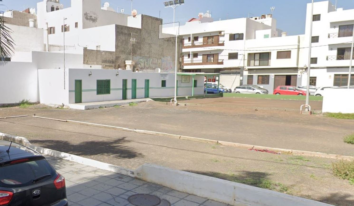 Parcela de la calle Triana de Arrecife, en Lanzarote, cedida al Instituto Canario de Vivienda.