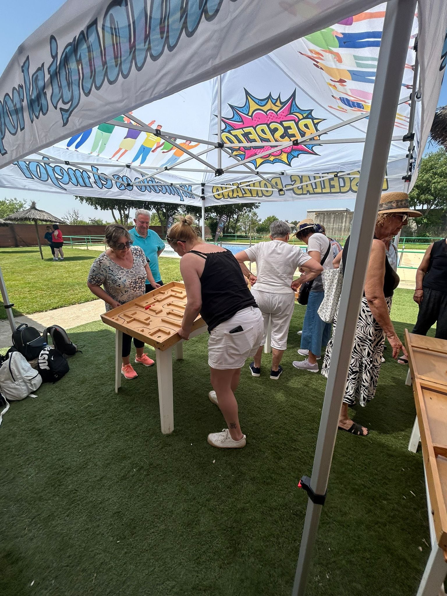 Juegos de la jornada de cierre del curso deportivo.