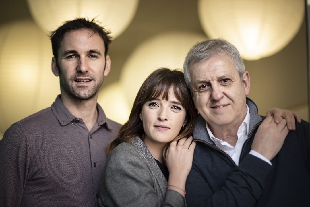 Iñigo Arambarri (Xabier), Susana Abaitua (Nerea ) y José Ramón Soroiz (Txato)