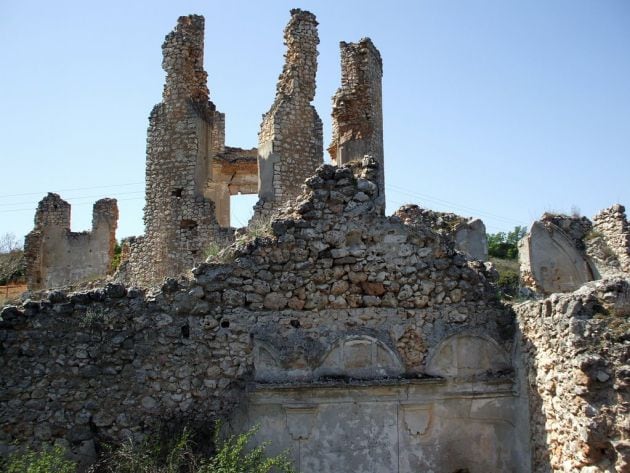 Imagen de las ruinas del monasterio de La Salceda.