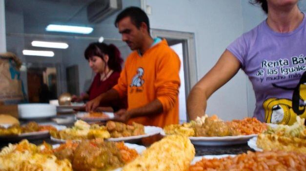 Un comedor social en Málaga