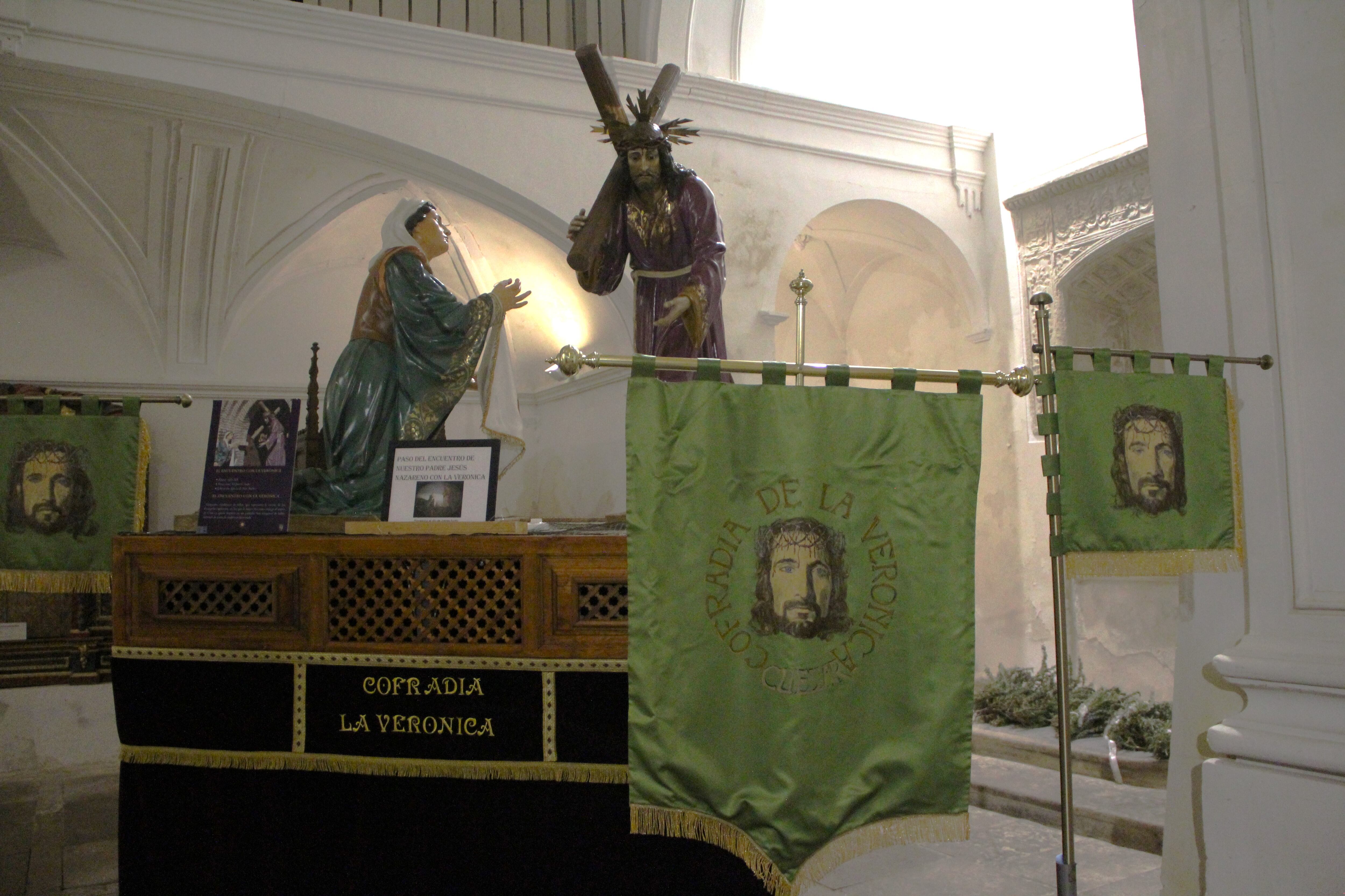 Encuentro de la Verónica expuesto en la iglesia de San Esteban de Cuéllar