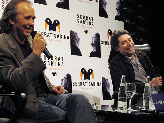 Serrat, durante la rueda de prensa en Madrid (Foto: Susana Elguea)