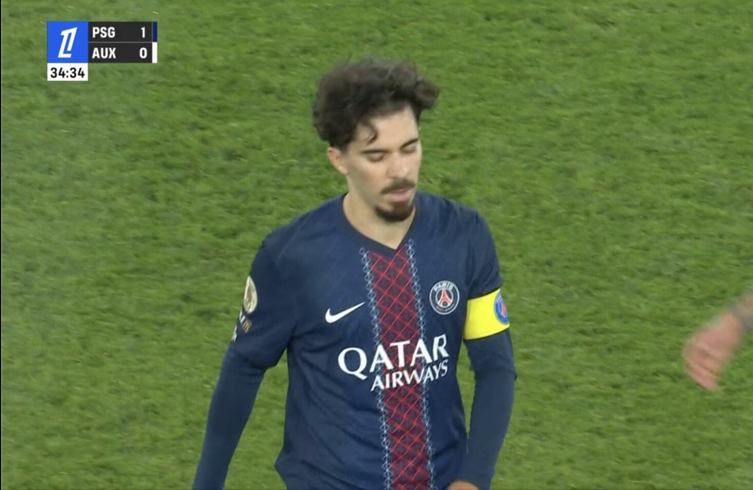 Vitinha se fue con molestias del partido del PSG de Ligue 1