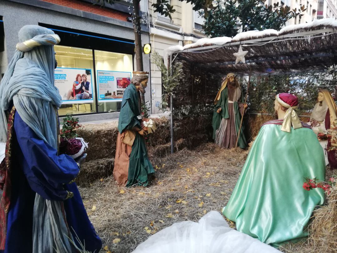 Nuevo belén instalado en el centro de Ponferrada