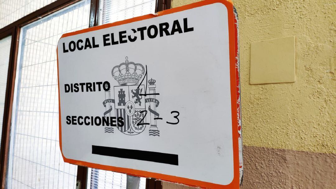 Indicador de un colegio electoral