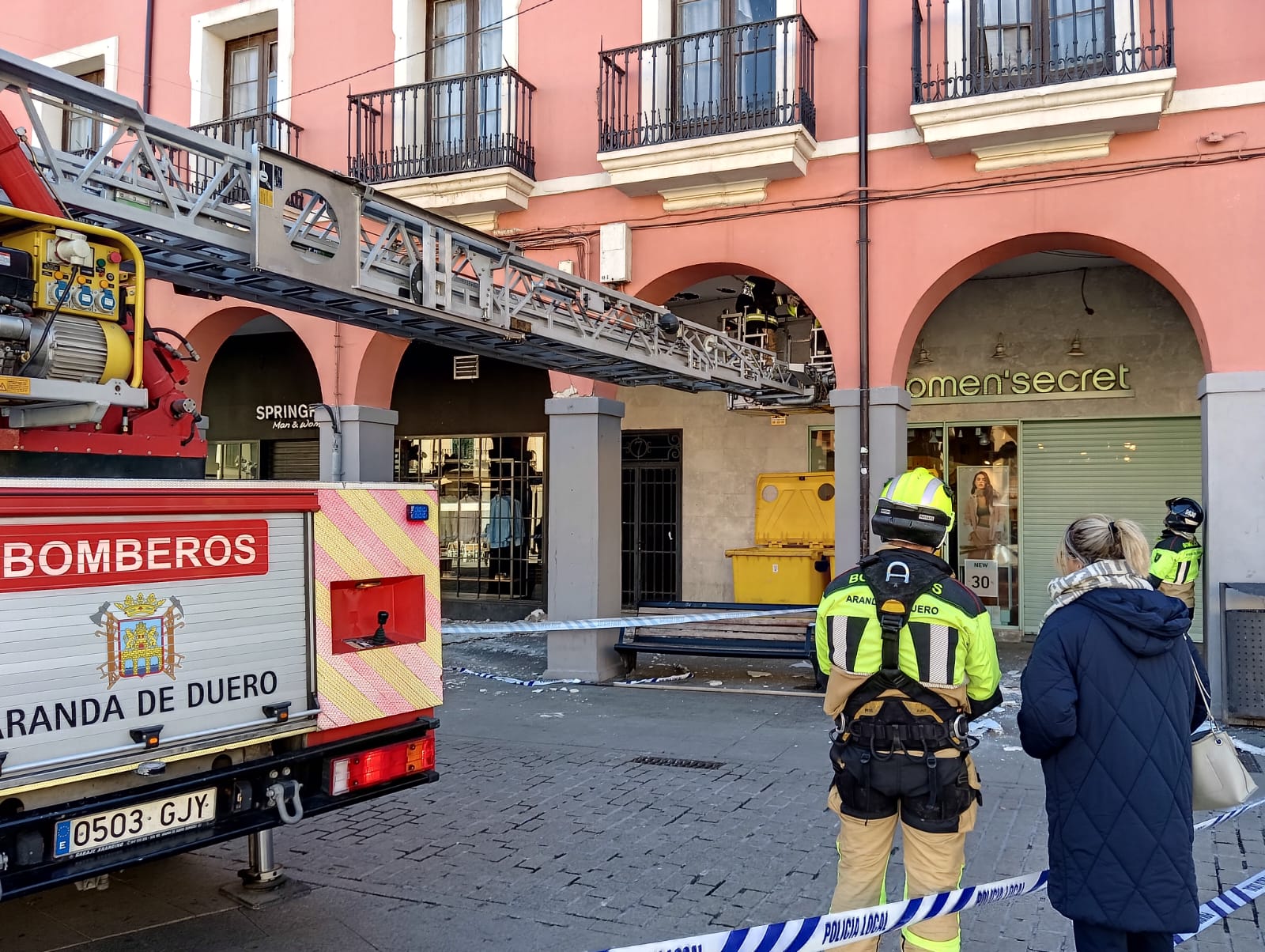 Imagen de archivo de los Bomberos de Aranda