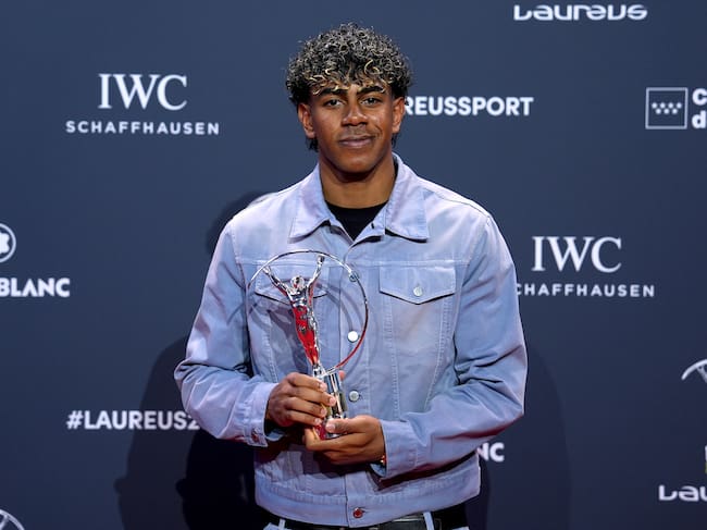 Lamine Yamal, durante los Premios Laureus 2026