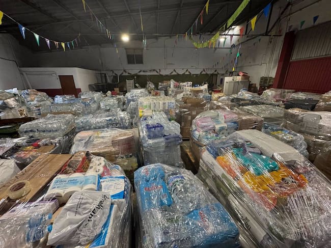 Material donado en Mijas