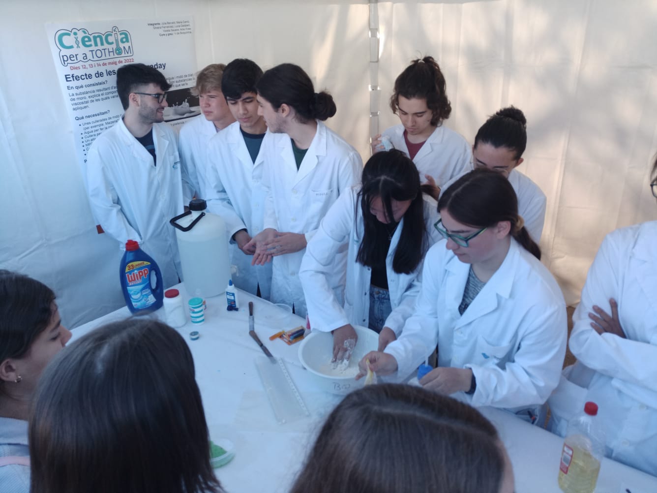 Experimento sobre la viscosidad.