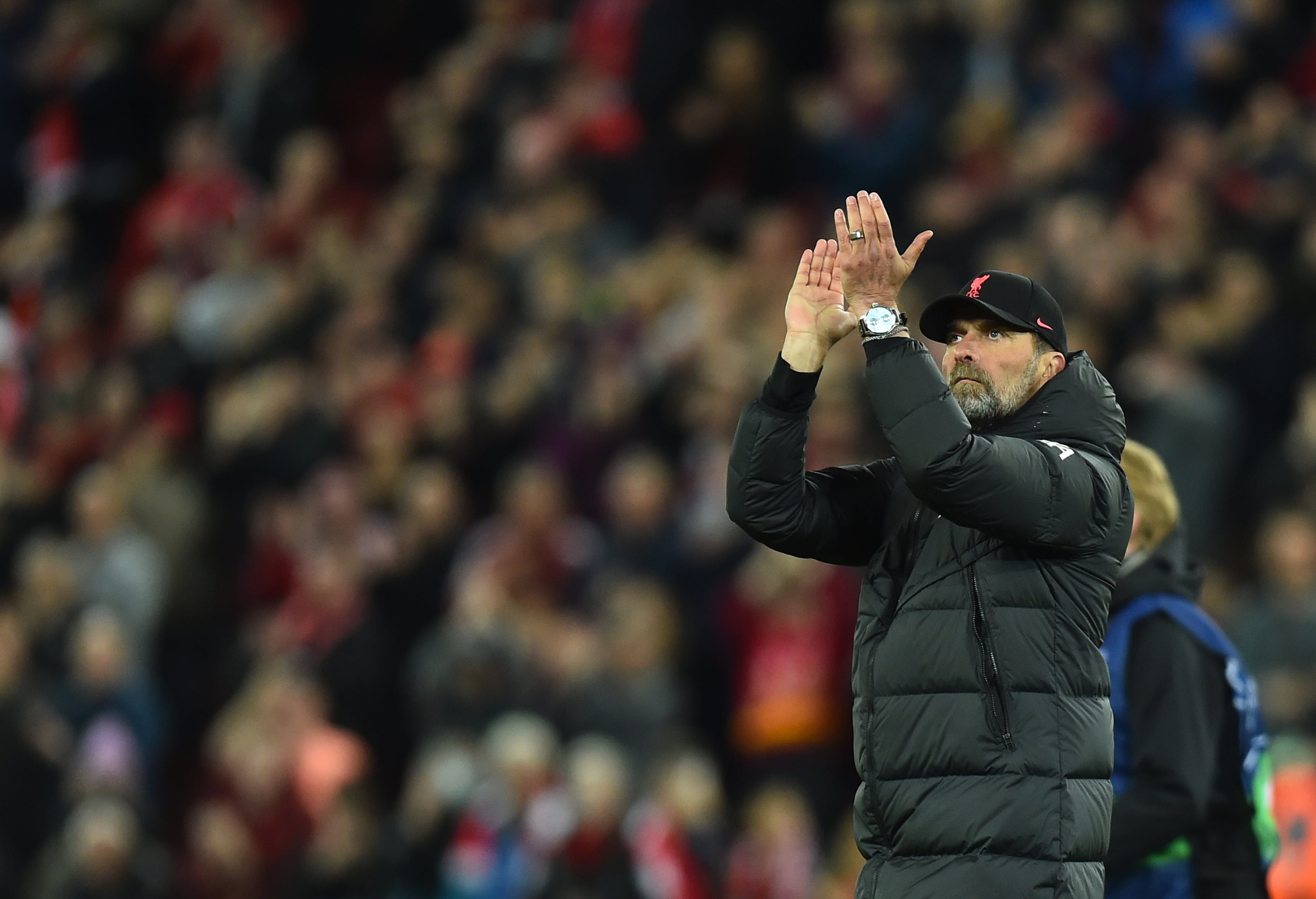 Jürgen Klopp celebra la victoria ante el Villarreal en Champions