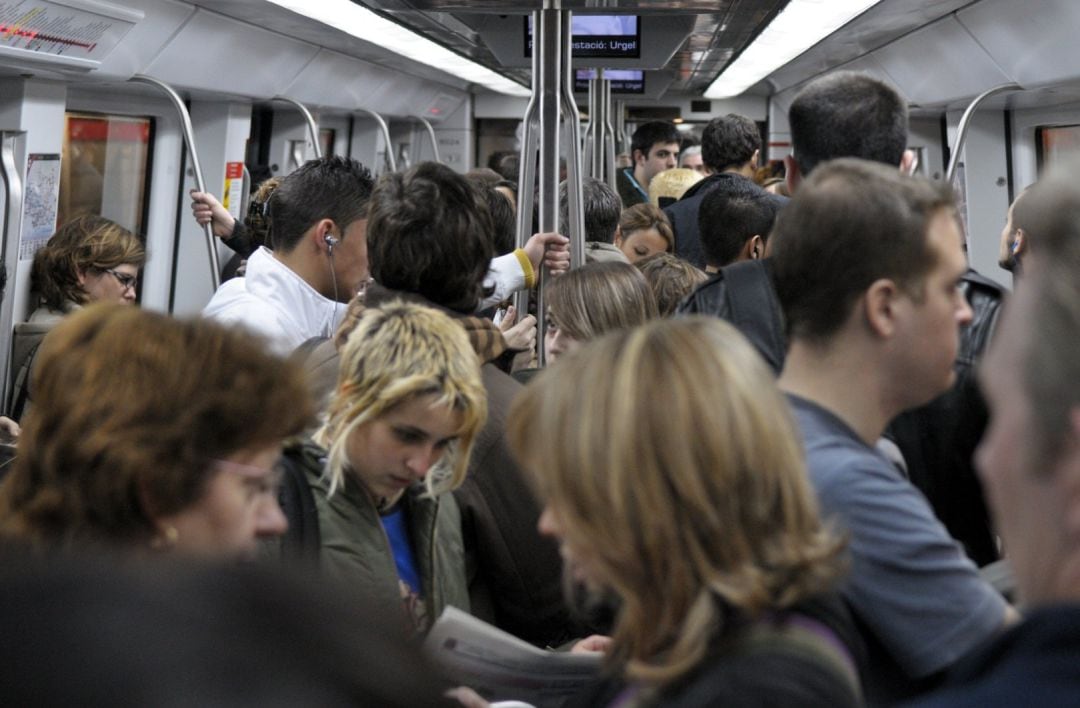 Vagón del Metro de Barcelona.