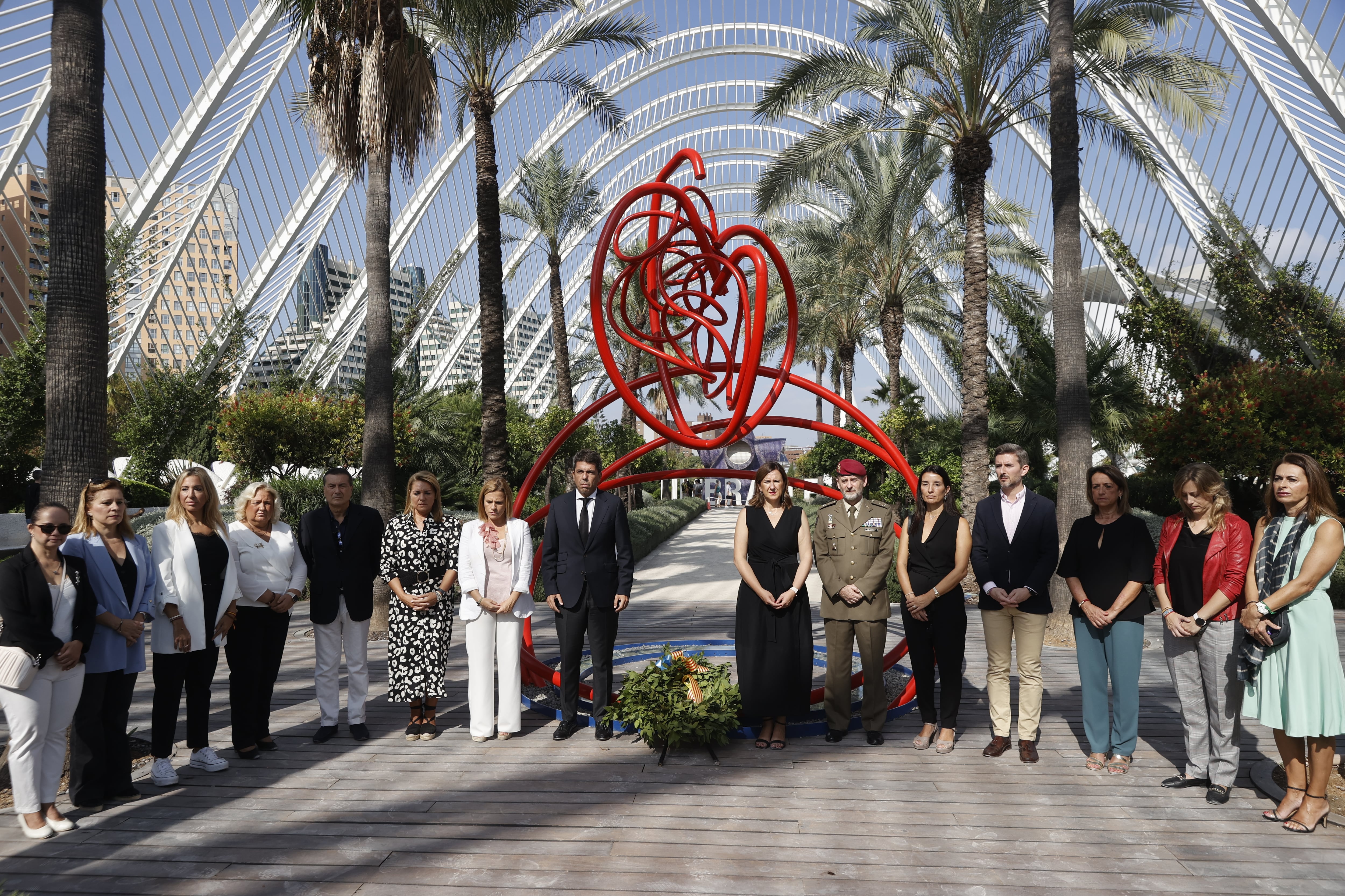 La Generalitat ha rendido homenaje este domingo, 9 d&#039;Octubre de 2023, a las víctimas del covid en la Comunitat Valenciana.