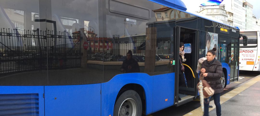Transporte metropolitano en el centro de A Coruña