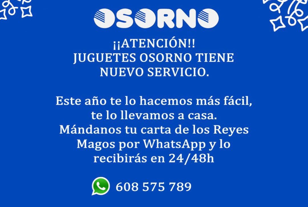 Osorno ha puesto en marcha un nuevo servicio de pedidos vía WhatsApp