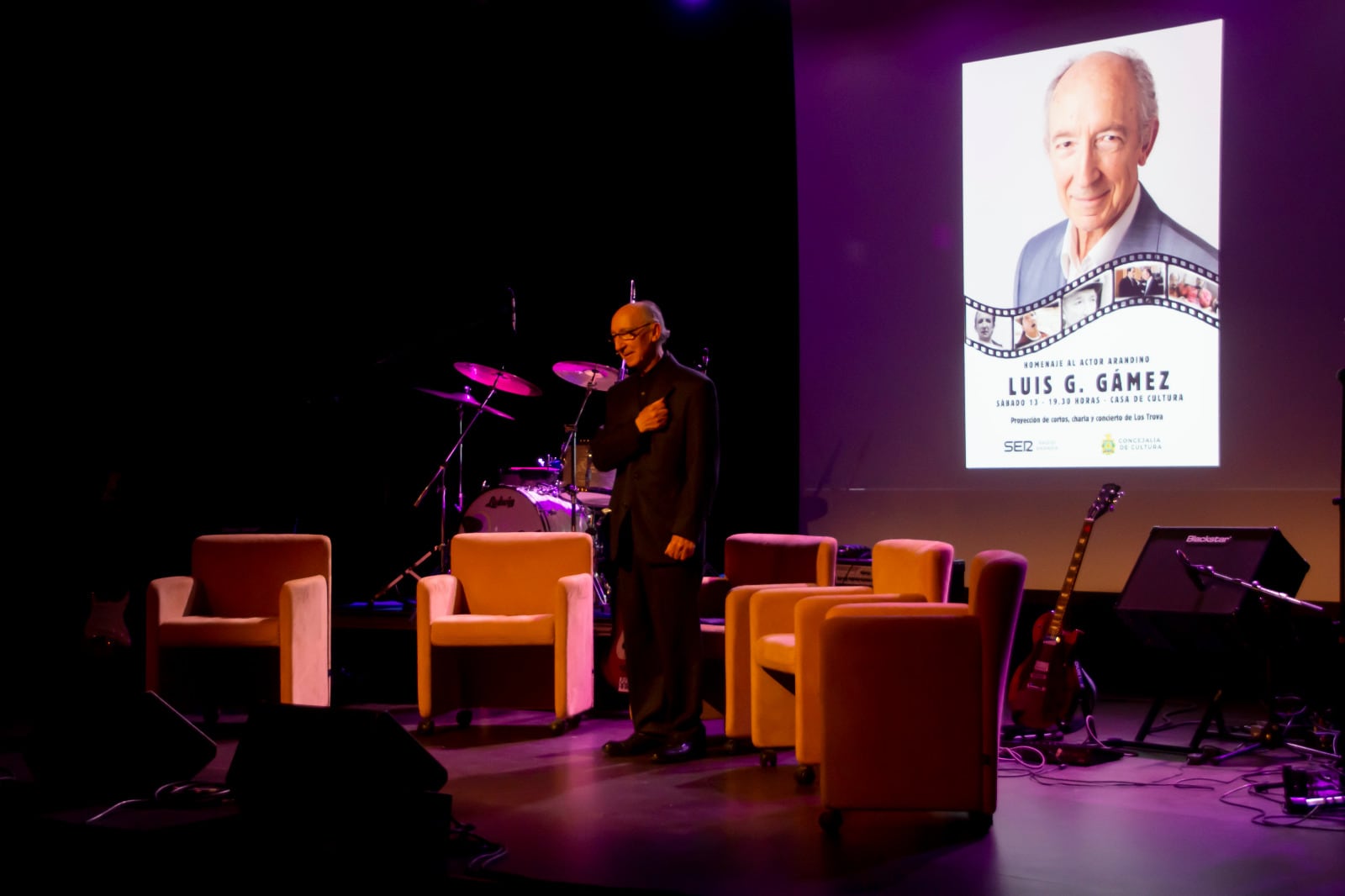 Gámez, agradecido en el acto