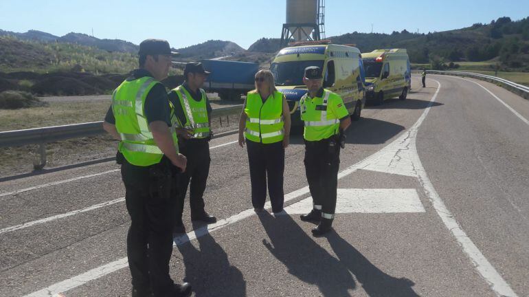 Lugar del accidente de tráfico