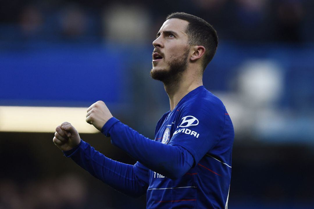 Hazard celebra un gol contra el Huddersfield.