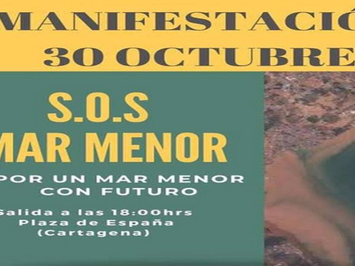 Medios de transporte público gratuitos para que los ciudadanos puedan asistir a la manifestación SOSMarMenor