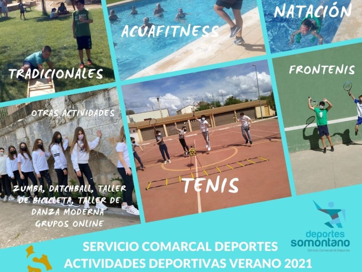 La Comarca de Somontano ofrece actividades deportivas y un campus para el verano