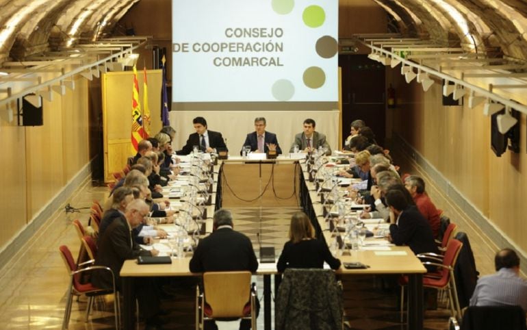 Imagen de la reunión del Consejo de Cooperación Comarcal