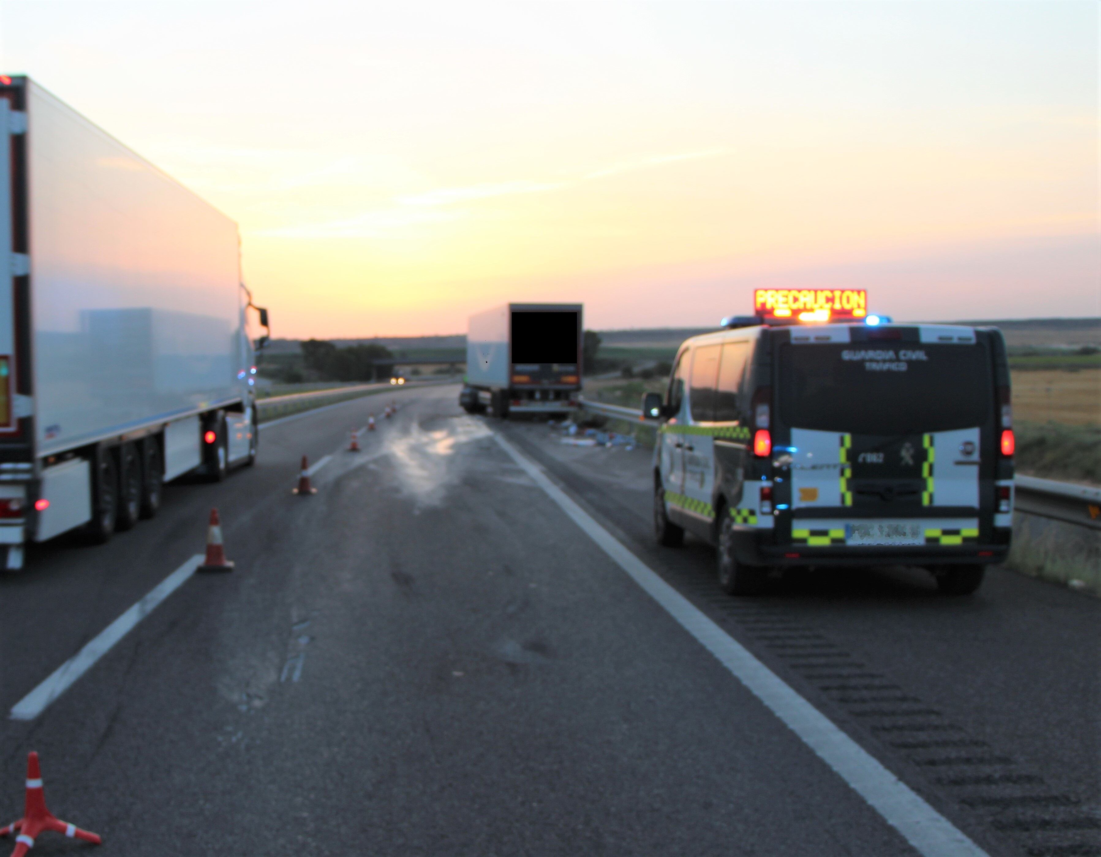 Sancionado un camionero implicado en un siniestro vial tras dar positivo en drogas