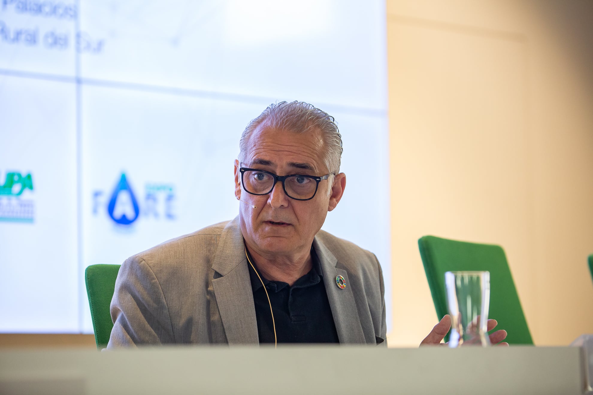 El presidente de la Confederación Hidrográfica del Guadalquivir, Joaquín Páez Landa, durante un Encuentros Ser sobre la gestión del agua en tiempos de sequía