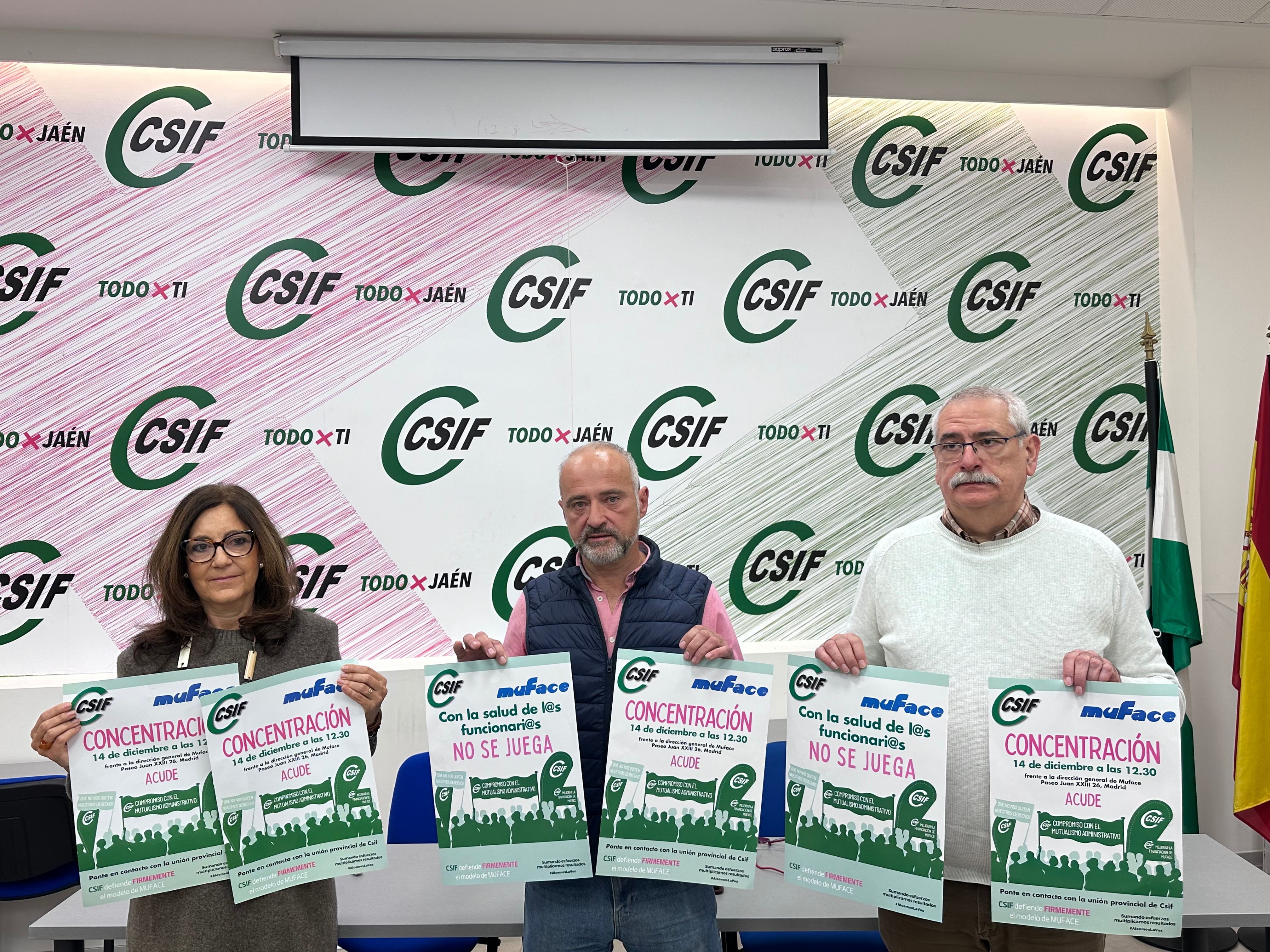 CSIF presenta en Jaén sus nuevas movilizaciones por la situación de MUFACE.