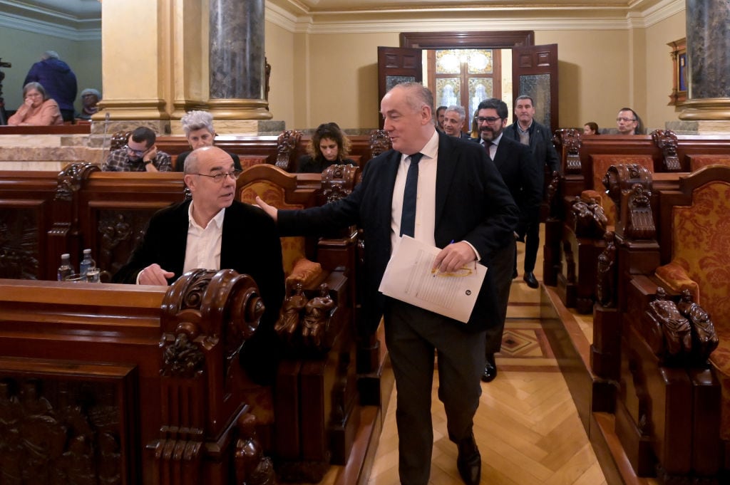 Miguel Lorenzo, el salón de plenos