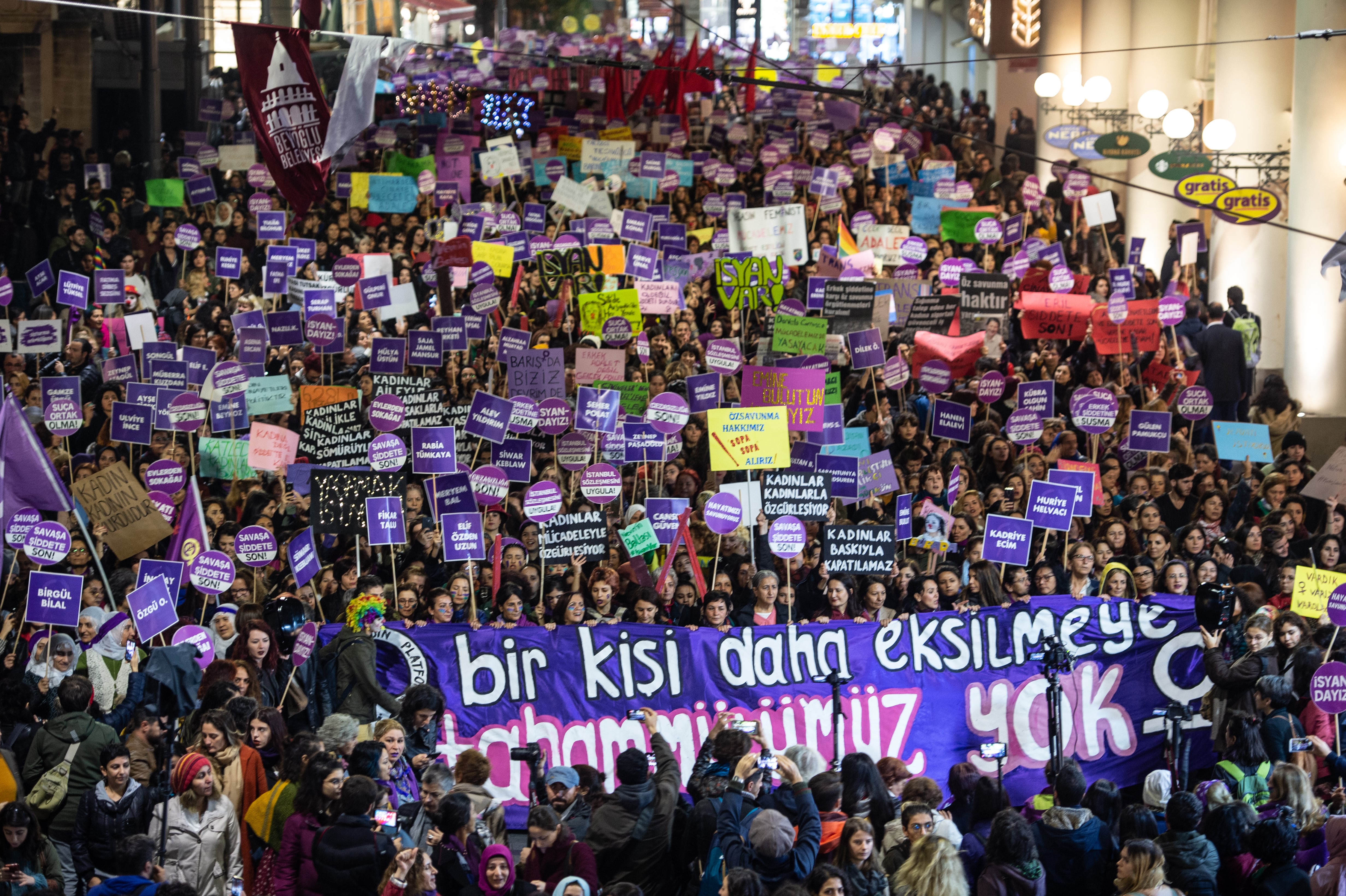 Manifestación organizada por la organización &#039;We Will Stop Feminicide&#039;