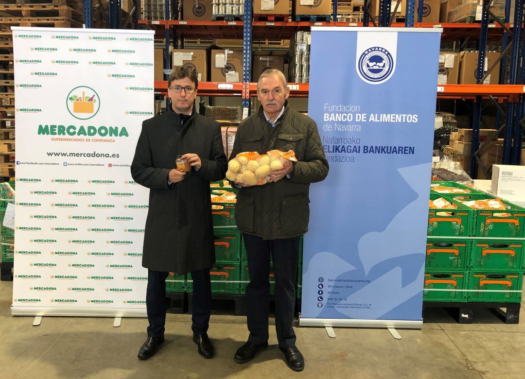 Donación de Mercadona de 5.000 kilos de productos de primera necesidad a la Fundación Banco de Alimentos de Navarra