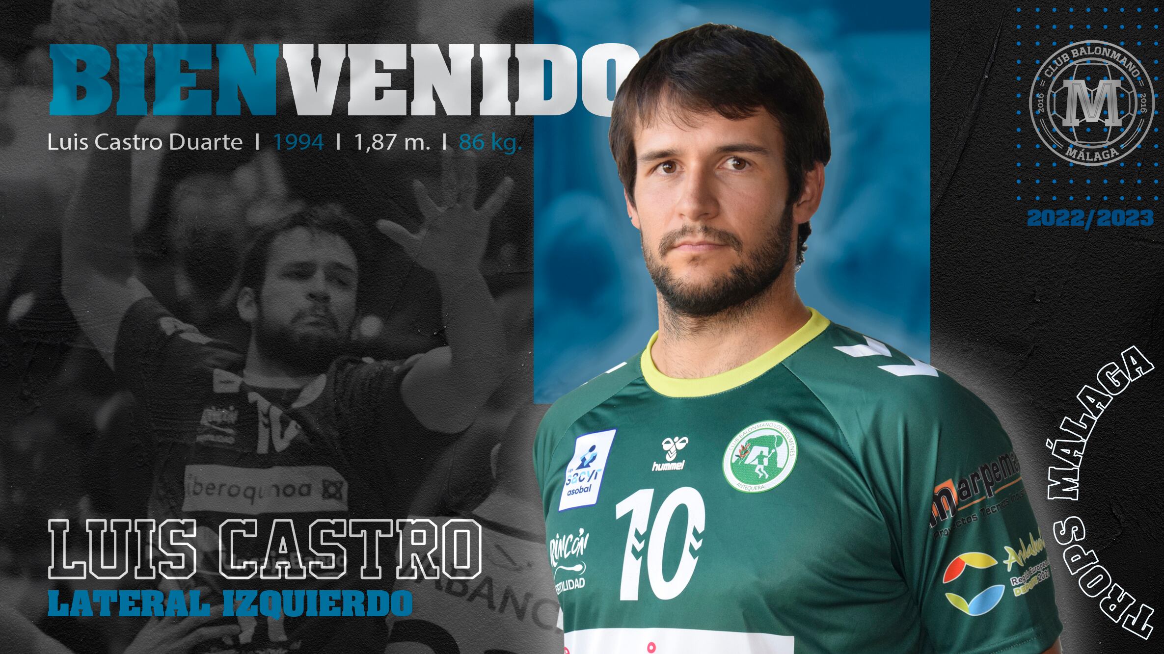 Luis Castro, primer fichaje del Trops Málaga para la próxima temporada