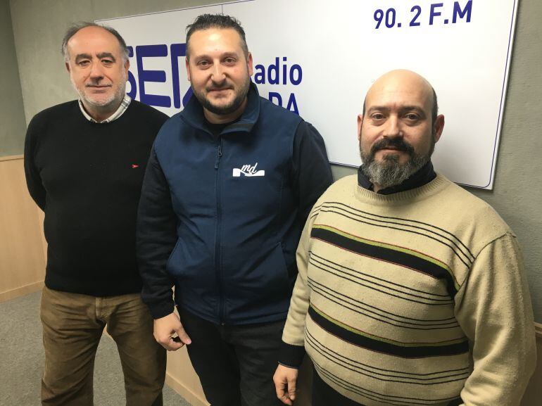 Joaquín Juan Marco, Miguel Díaz y Antonio Roda en Embajada