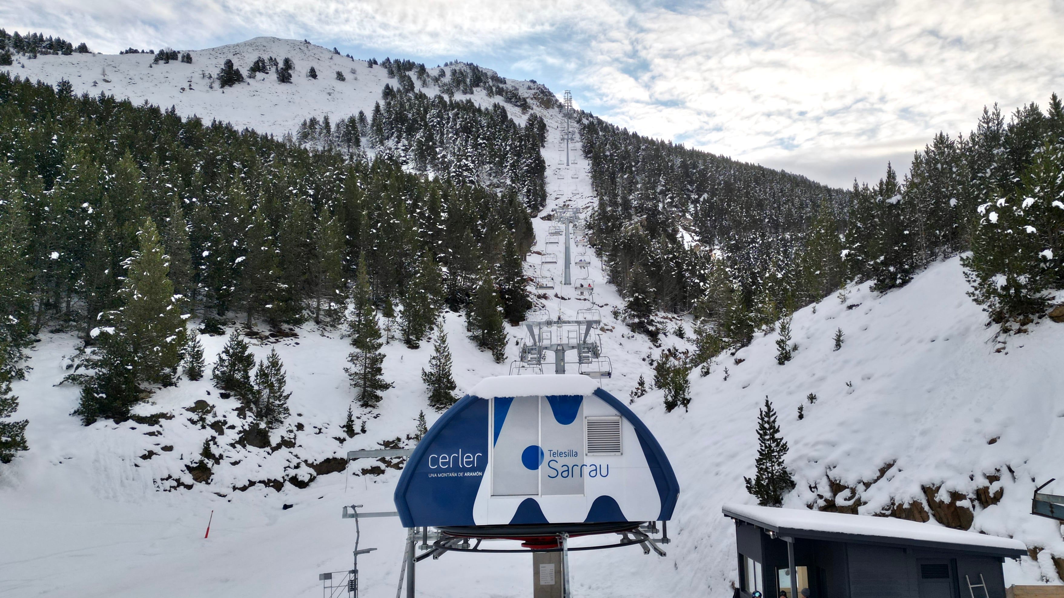 Cerler este domingo con el nuevo Telesilla Sarrau que se estrenaba con la nevada