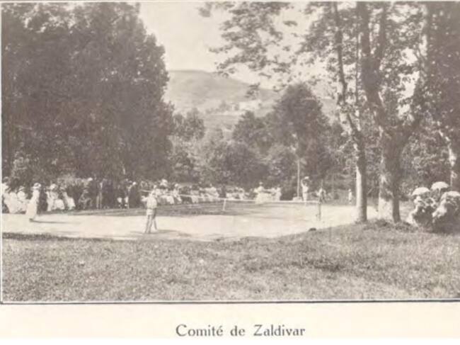 Imagen del libro 'Una historia visual del tenis en Euskadi'