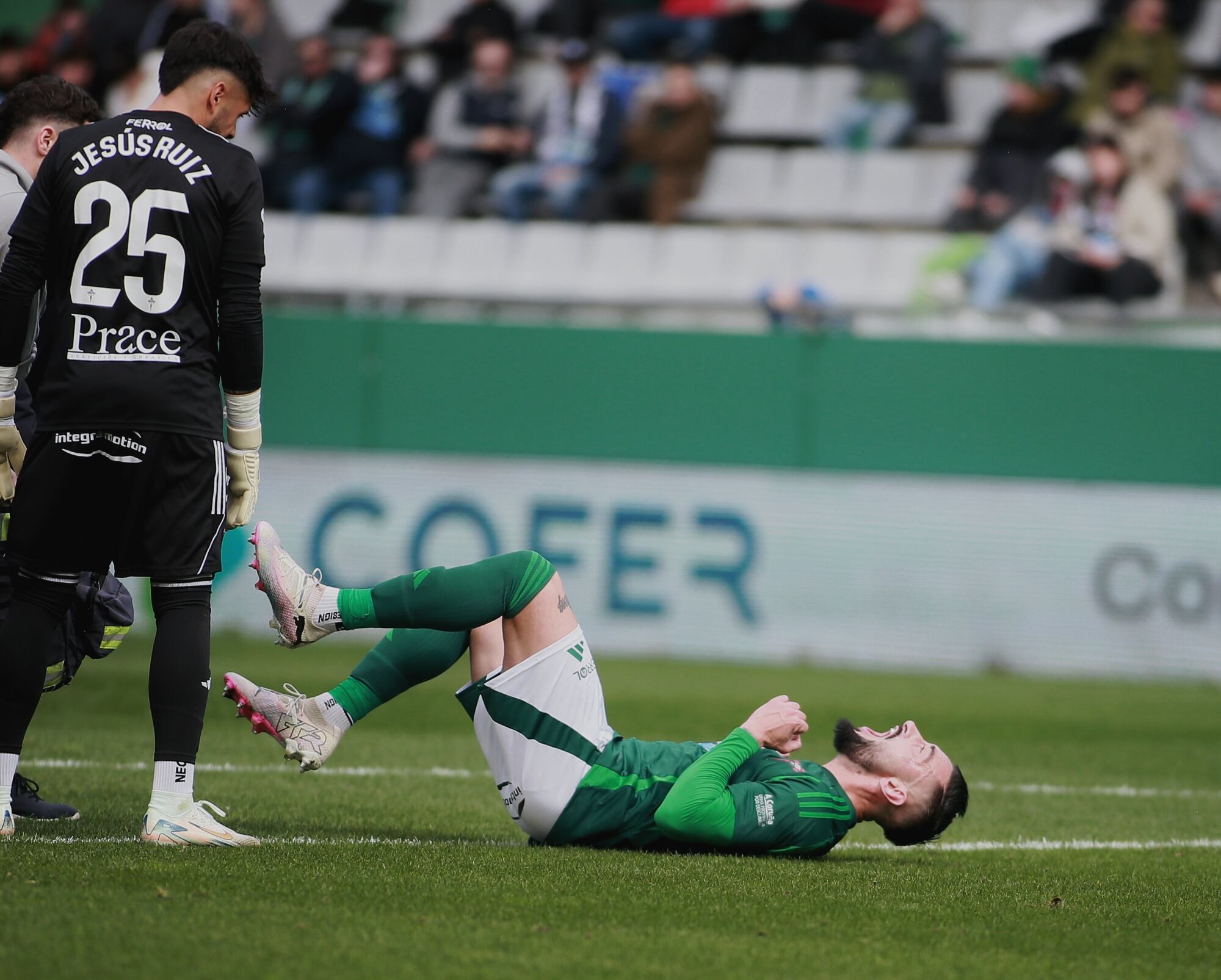 Imagen del Racing-Córdoba en A Malata (foto: Mariño / Cadena SER)