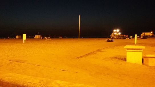 Dispositivo de limpieza tras la Noche de San Juan