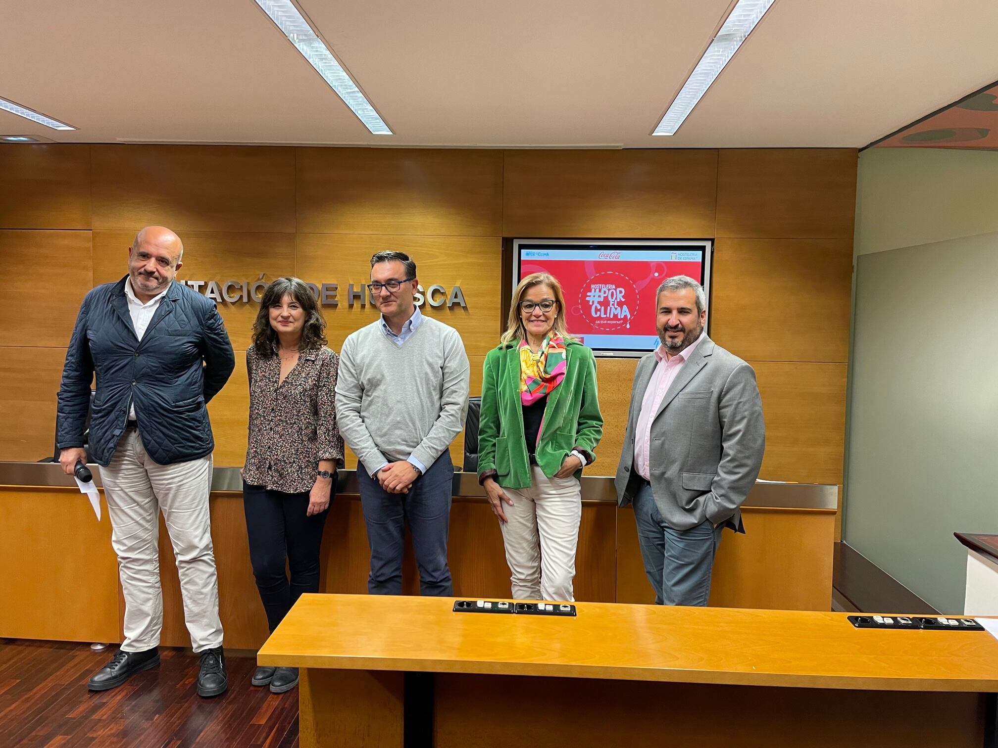 Momento de la presentación de Hostelería por el Clima