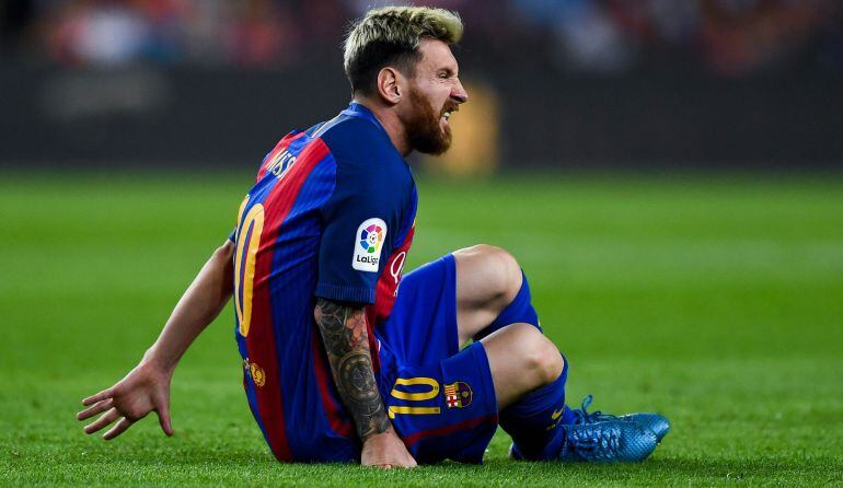 Leo Messi, en el partido ante el Atlético de Madrid.