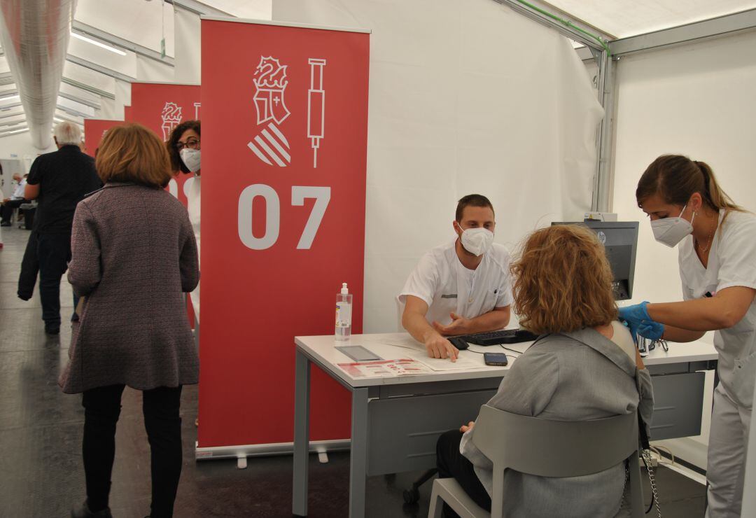 Punto de vacunación masiva del Auditori i Palau de Congressos de Castelló