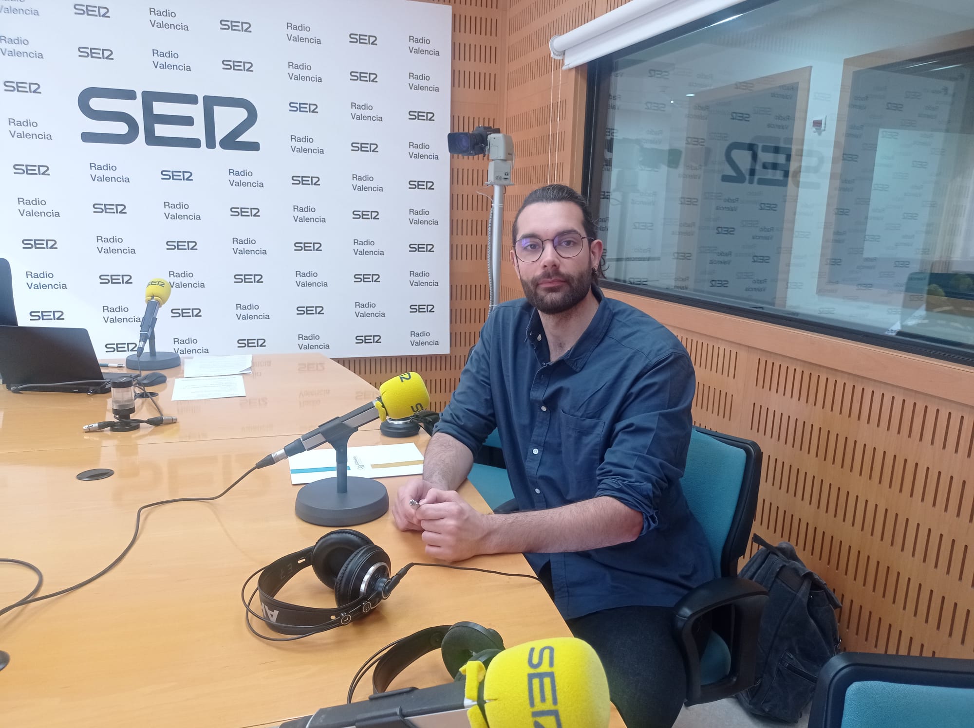 Luis Cabañas, presidente del Colegio Oficial de Dietistas Nutricionistas de la CV en los estudios de Radio Valencia Cadena SER