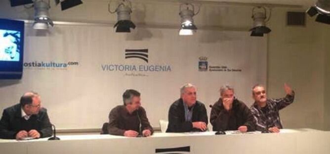 Norka Chiapusso, Loiola Garmendia, Enrique Otxoa, Manuel Romano y Eduardo Errodonsoro