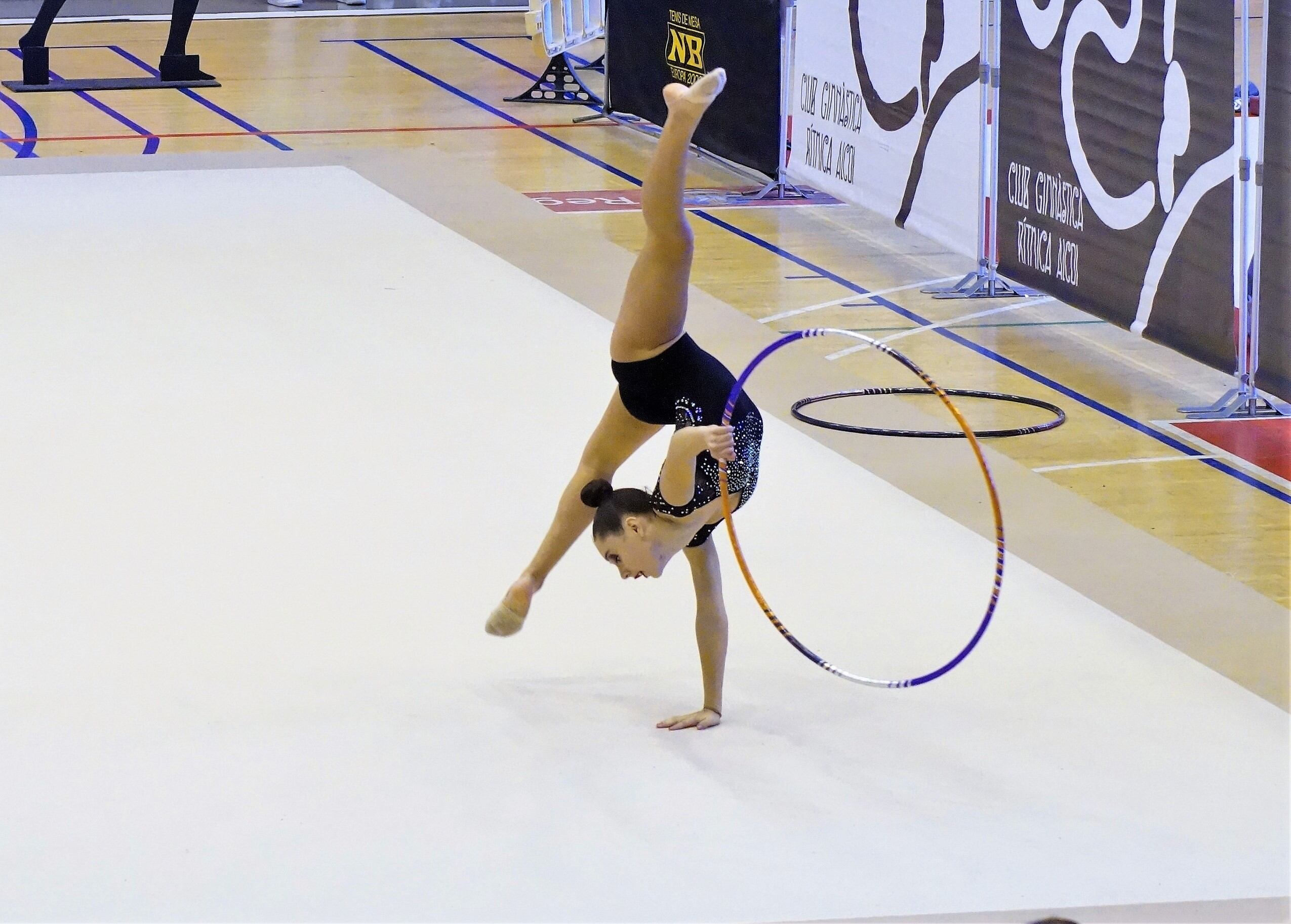 Elena García, en la competición