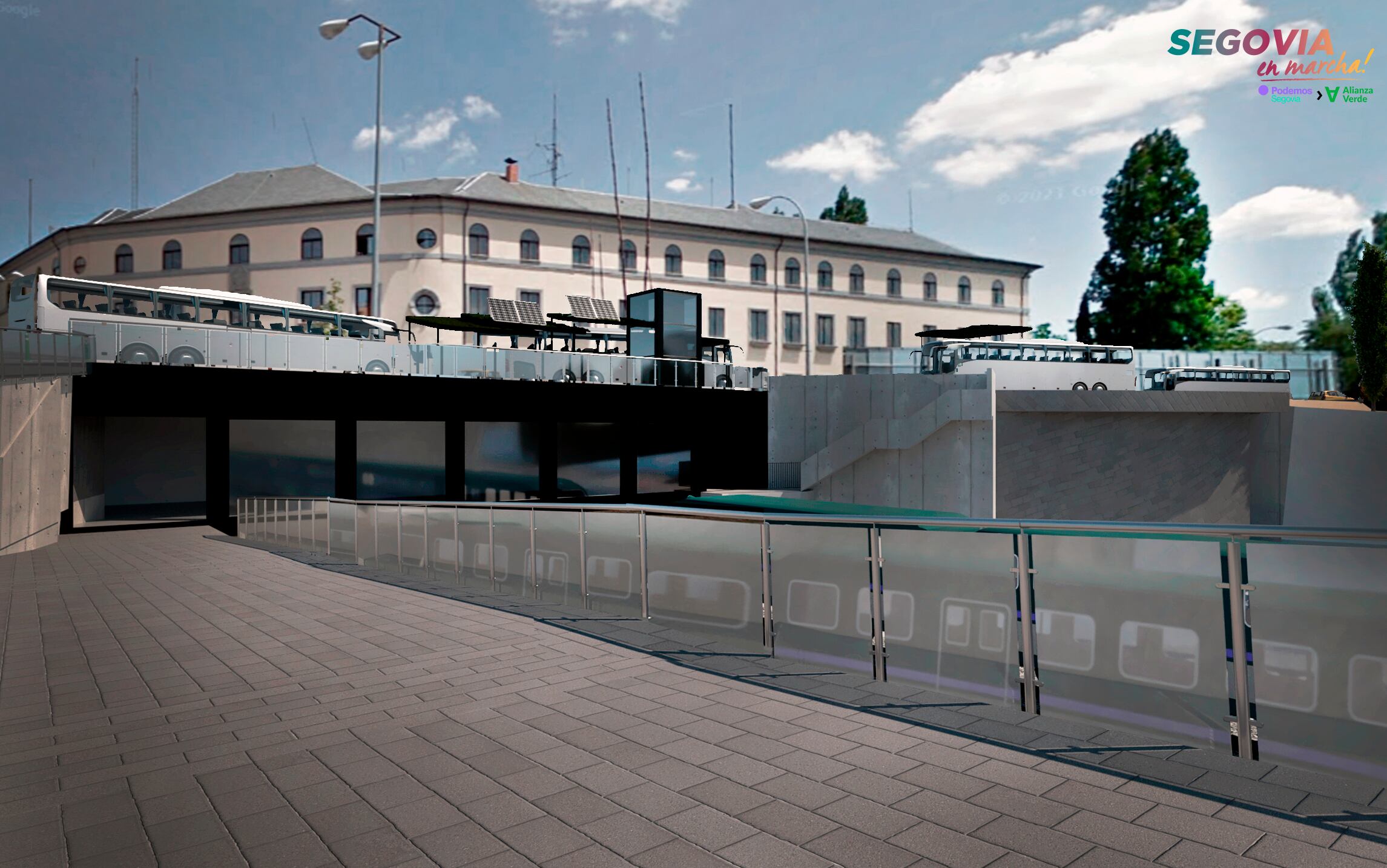 Segovia en marcha presenta “Plan Zona Sur” que incluye intercambiador de buses, espacios y viviendas en la estación de Renfe