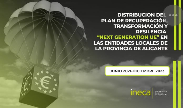 Portada del estudio de INECA sobre Fondos Next Generation en la provincia de Alicante